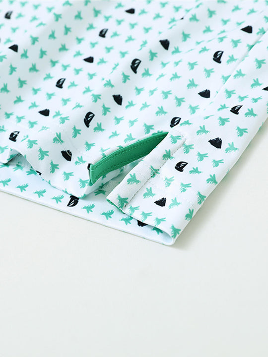 Men's Print Performance Polo-BEE