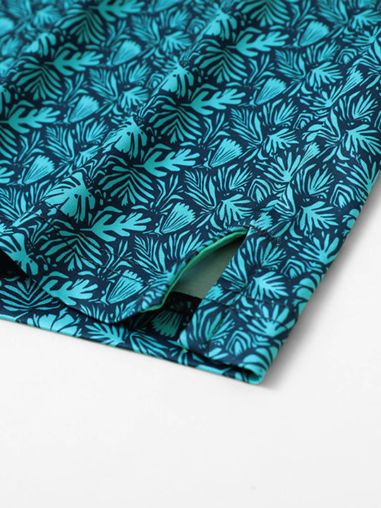 Men's Print Performance Polo-MONSTERA