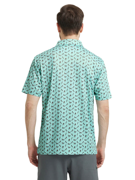 Men's Print Performance Polo-HORSE