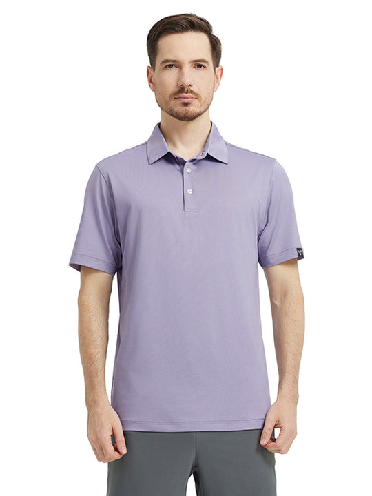 Solid Performance Jersey Polo-LAVENDER