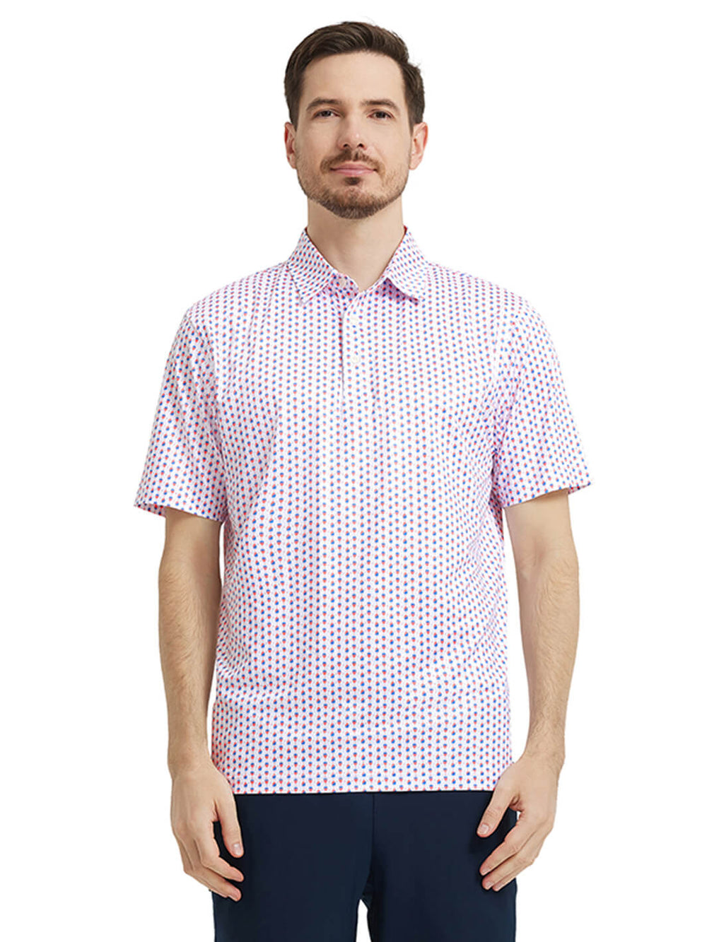 Men's Print Performance Polo-GOBLET