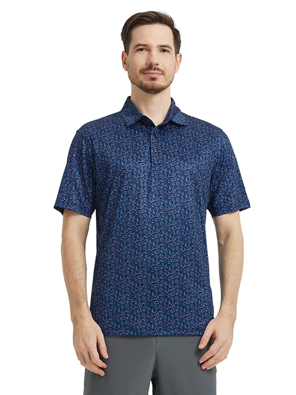 Men's Print Performance Polo-IMPRESSION