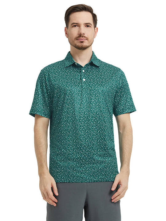 Men's Print Performance Polo-SPORT