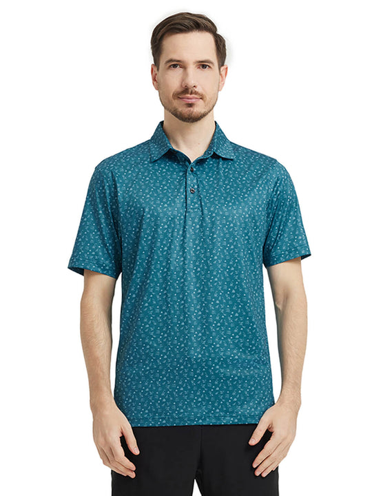 Men's Print Performance Polo-ANIMAL PARK