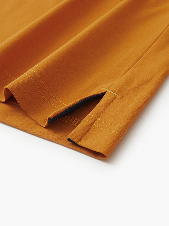 Hidden Zip Pocket Performance Polo-AMBER