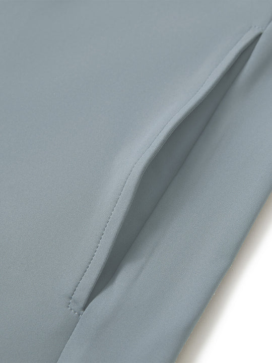 Solid Performance Golf Hoodie For Men-Dark Grey