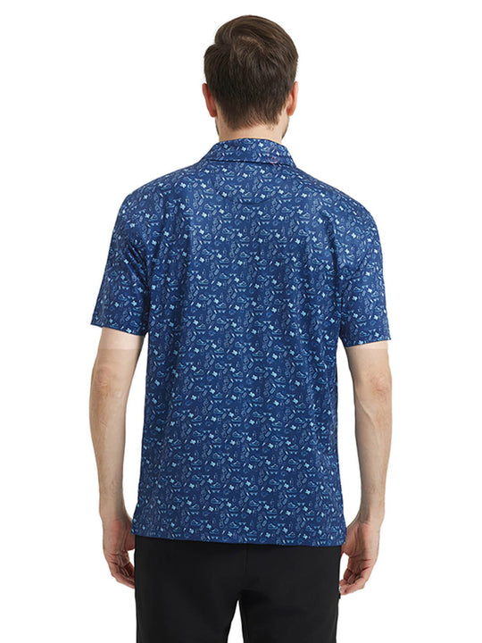 Men's Print Performance Polo-DAILY