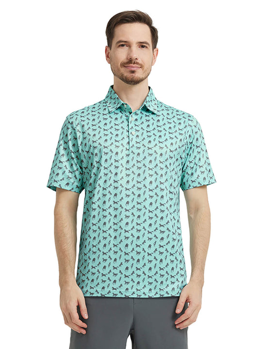 Men's Print Performance Polo-HORSE