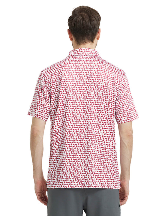 Men's Print Performance Polo-GESTURE