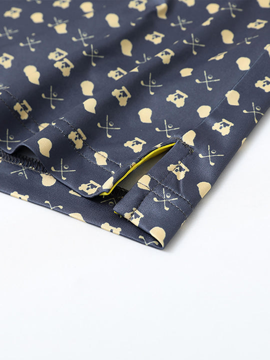 Men's Print Performance Polo-GOLDEN GOLF