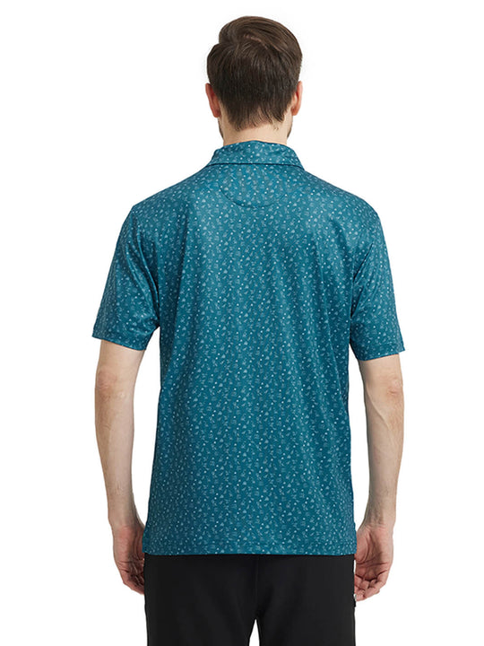 Men's Print Performance Polo-ANIMAL PARK
