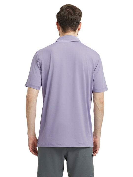Solid Performance Jersey Polo-LAVENDER