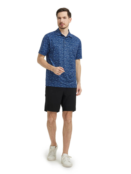 Men's Print Performance Polo-DAILY