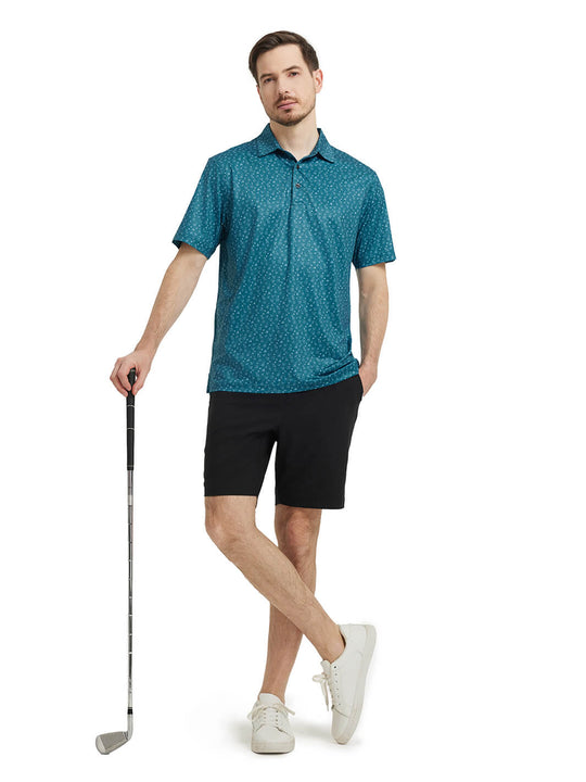 Men's Print Performance Polo-ANIMAL PARK