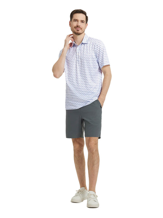 Men's Print Performance Polo-BEER