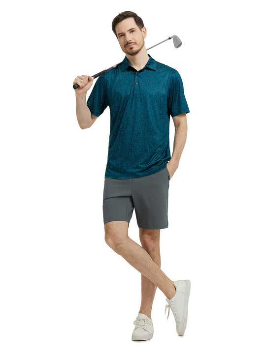 Men's Print Performance Polo-FREEDOM
