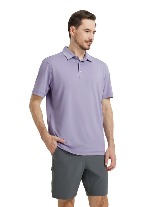Solid Performance Jersey Polo-LAVENDER