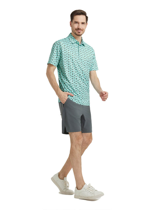 Men's Print Performance Polo-HORSE