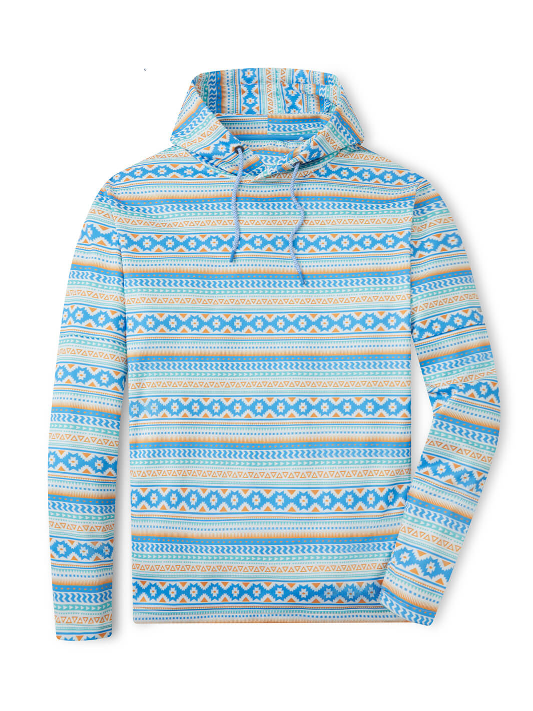 Print Performance Fleece Golf Hoodie For Men-Ethnic