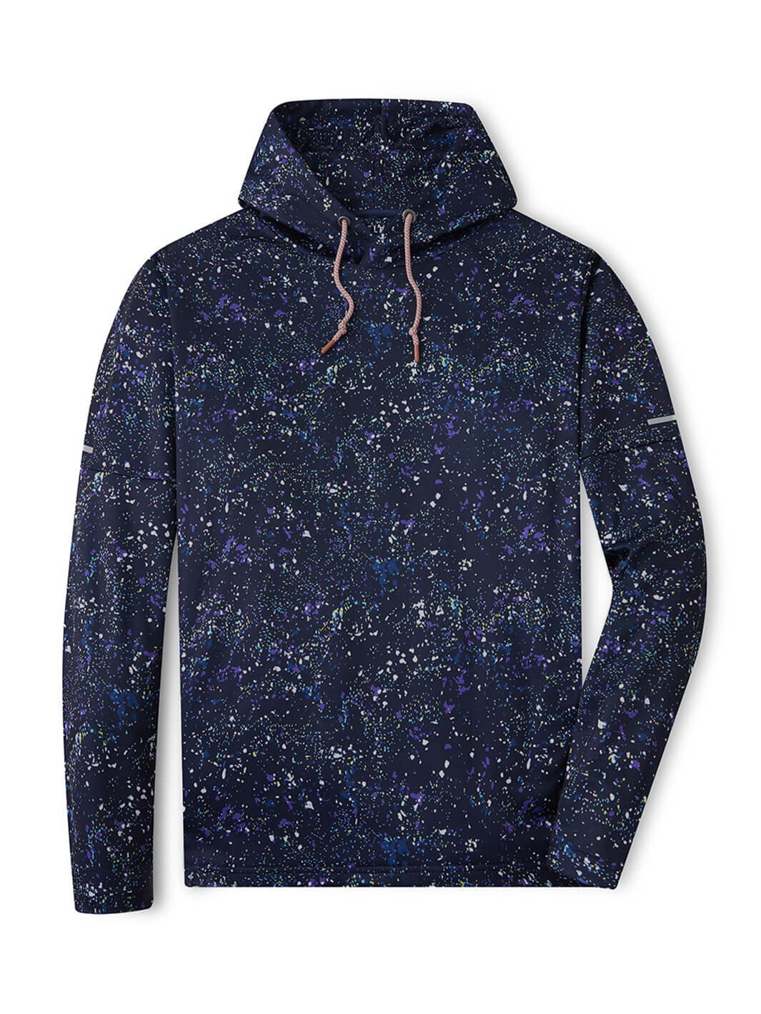 Print Performance Fleece Golf Hoodie For Men-Splatter