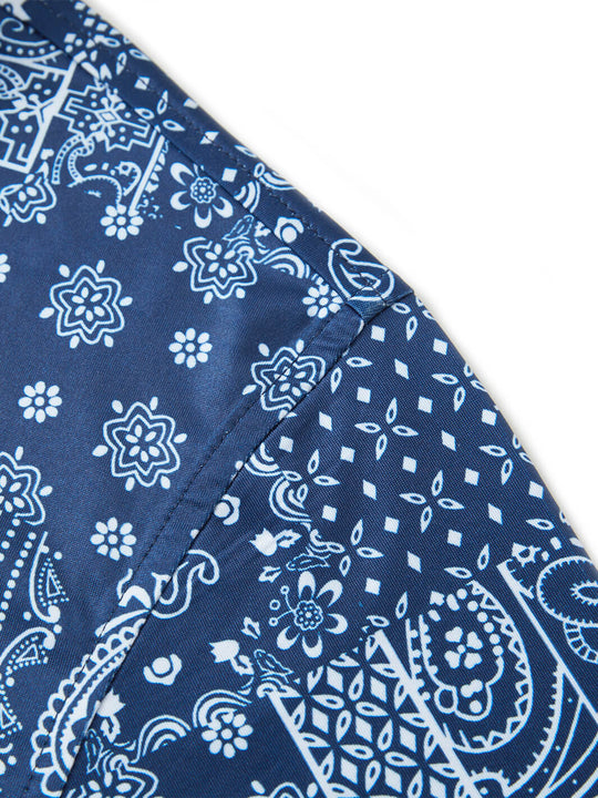 Print Performance Golf Shirt For Men-Ethnic Paisley