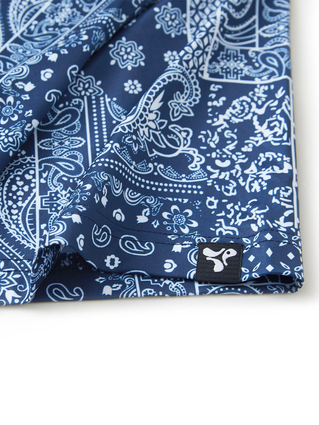 Print Performance Golf Shirt For Men-Ethnic Paisley