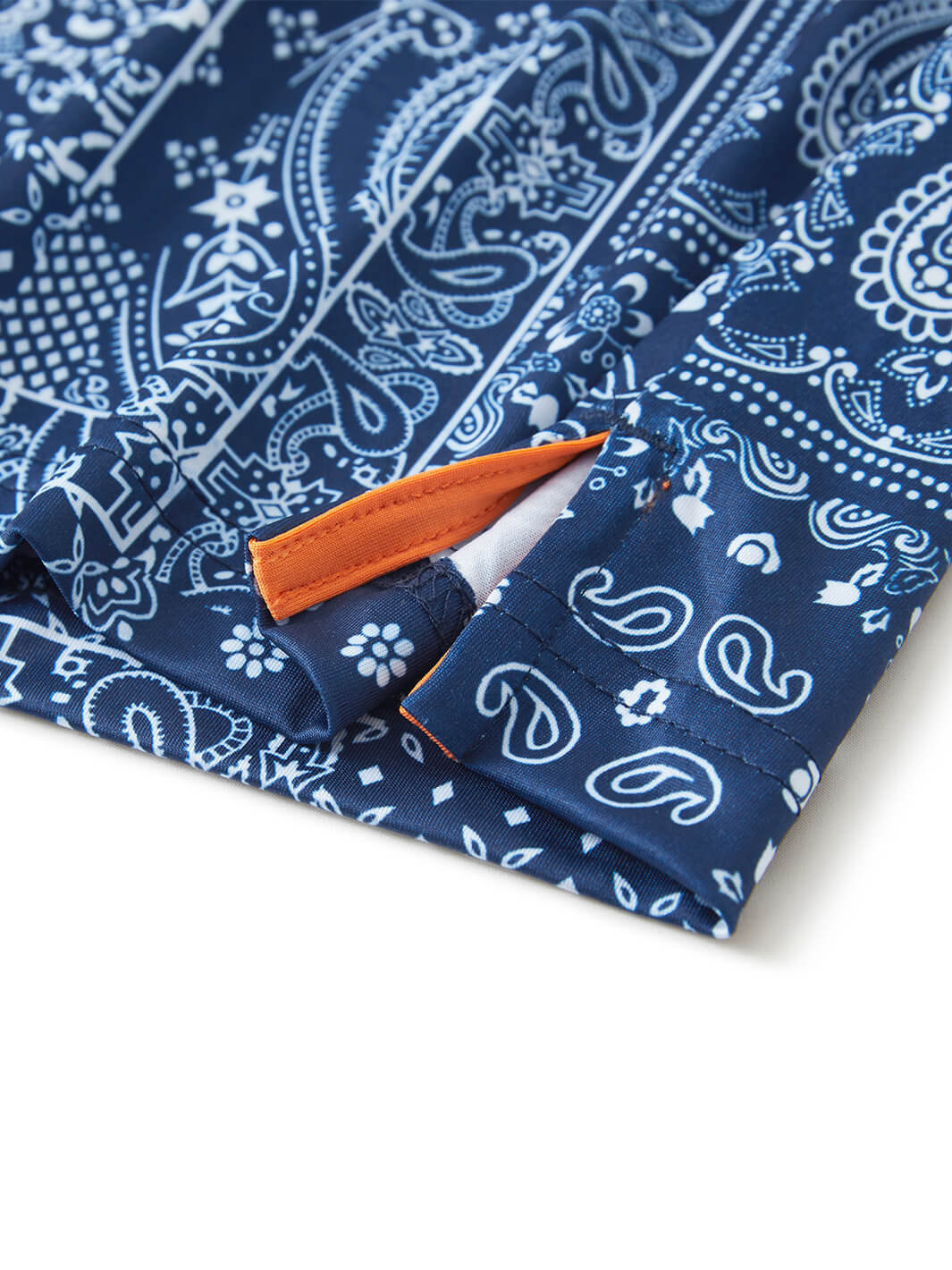 Print Performance Golf Shirt For Men-Ethnic Paisley