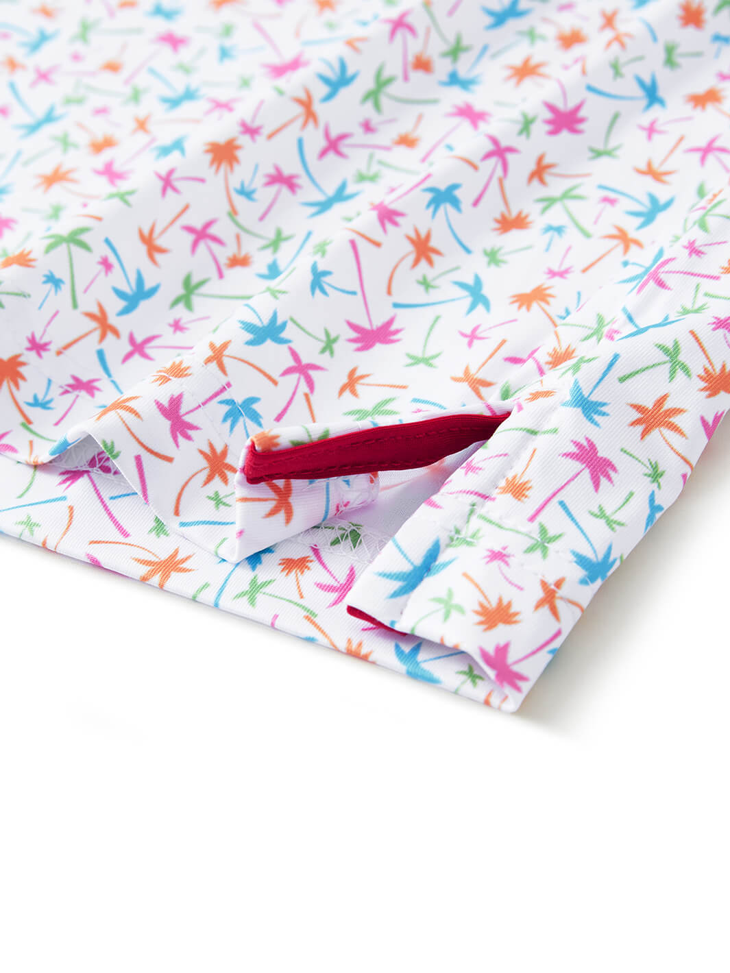 Print Performance Golf Shirt For Men-Palm Painting