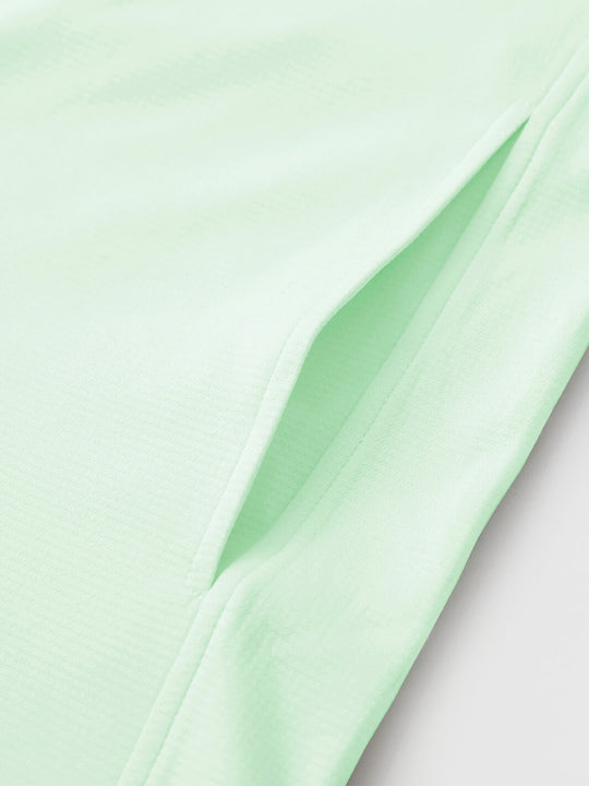 Heather Performance Golf Hoodie For Men-Light Green
