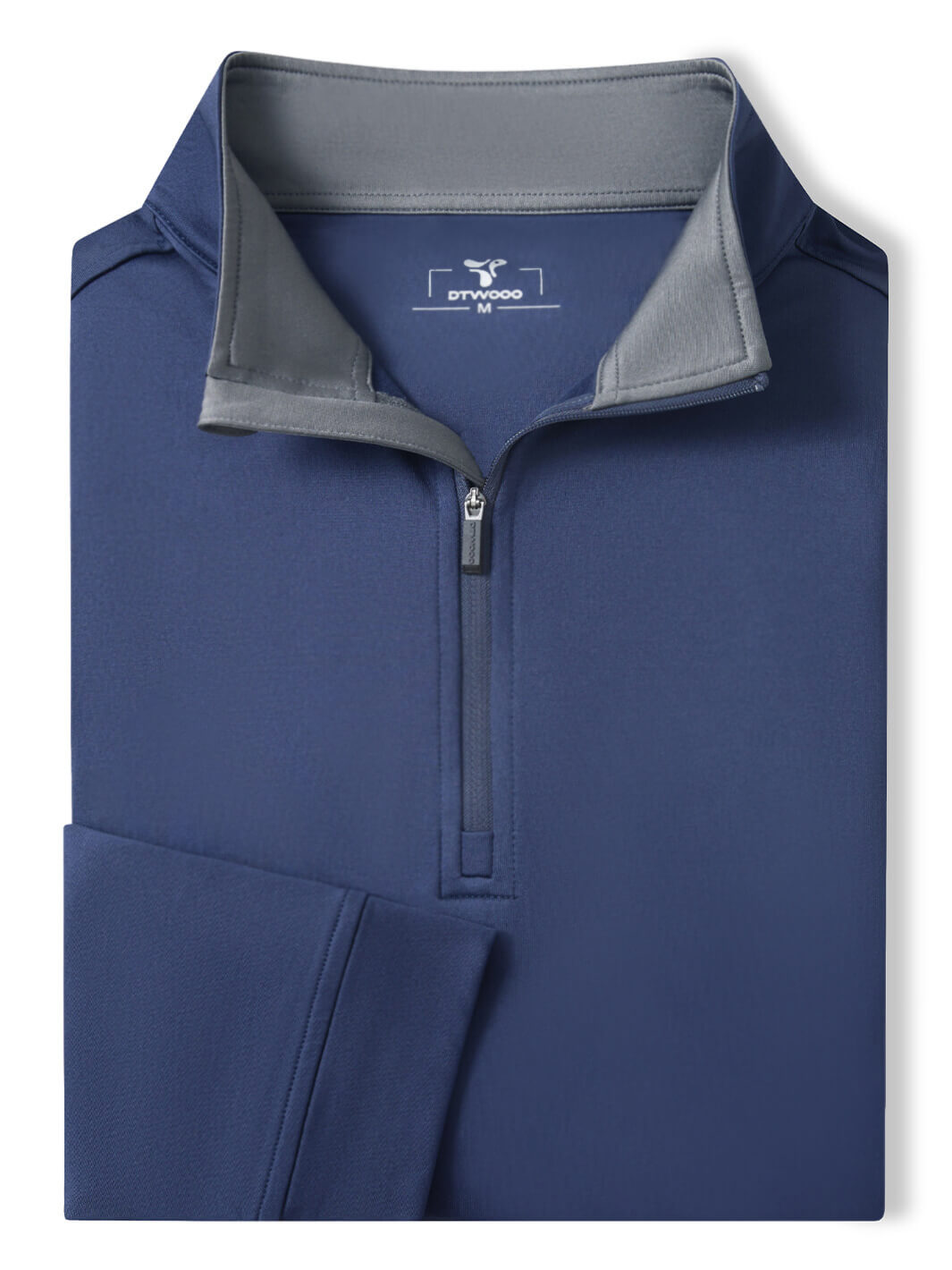 Solid Performance Fleece Golf Quarter Zip For Men-Naval Academy