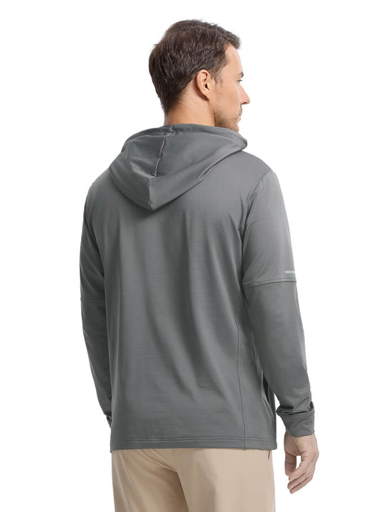 Solid Performance Fleece Golf Hoodie For Men-Eiffel Tower