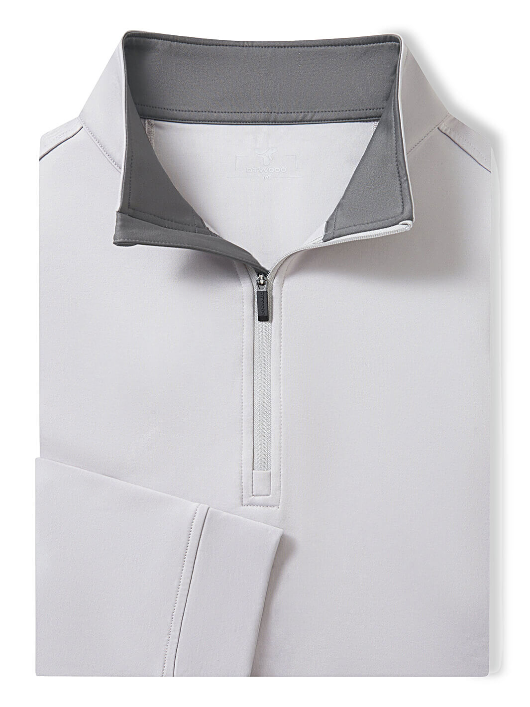 Solid Performance Fleece Golf Quarter Zip For Men-Vapor Blue