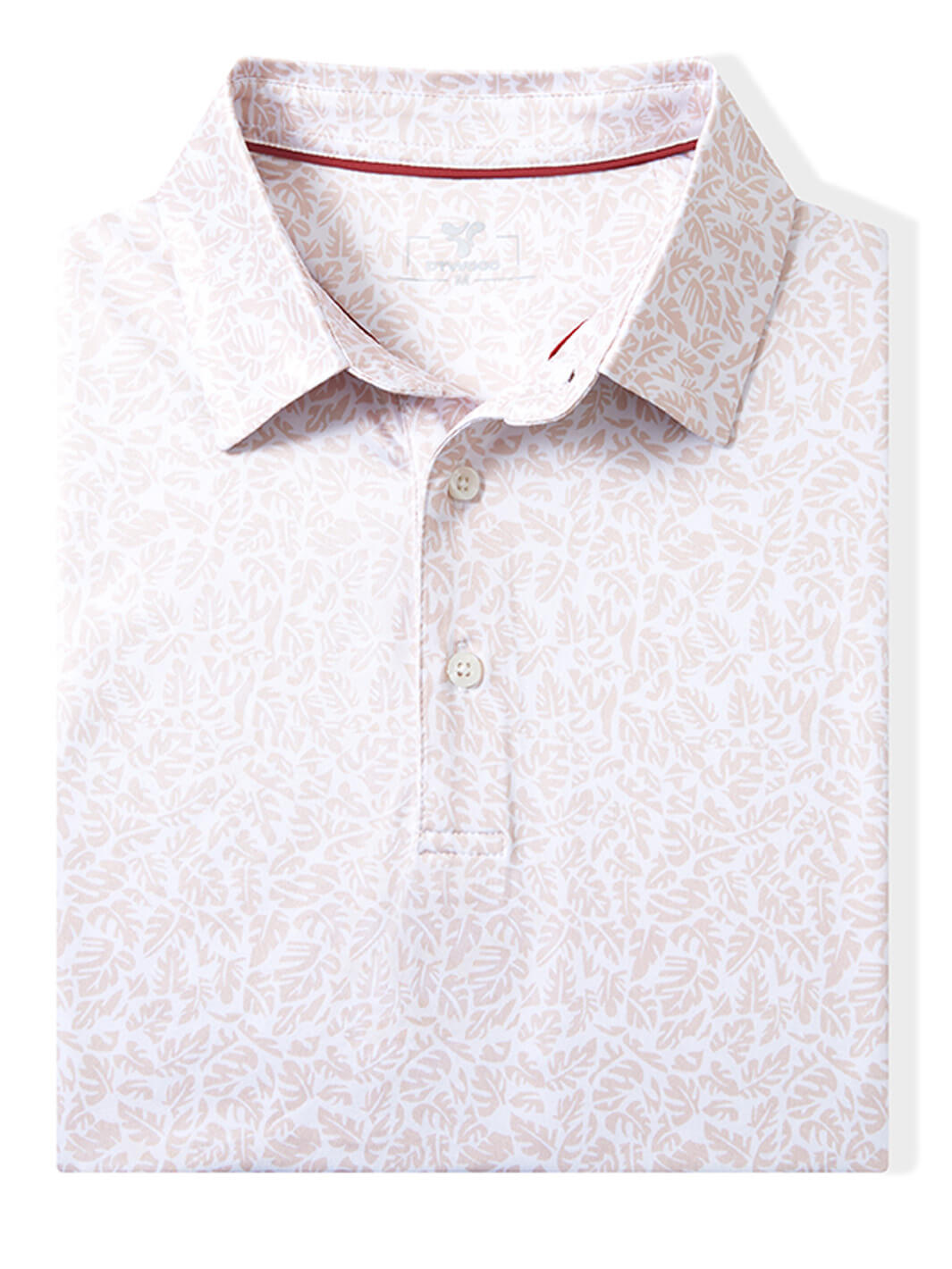 Print Performance Golf Shirt For Men-Caladium