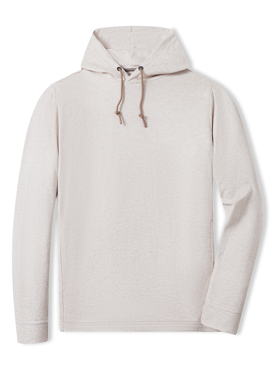 Herringbone Performance Golf Hoodie For Men-Desert