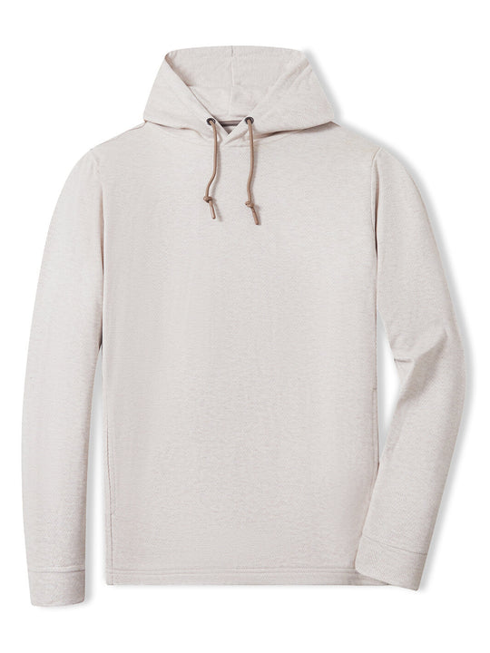 Herringbone Performance Golf Hoodie For Men-Desert