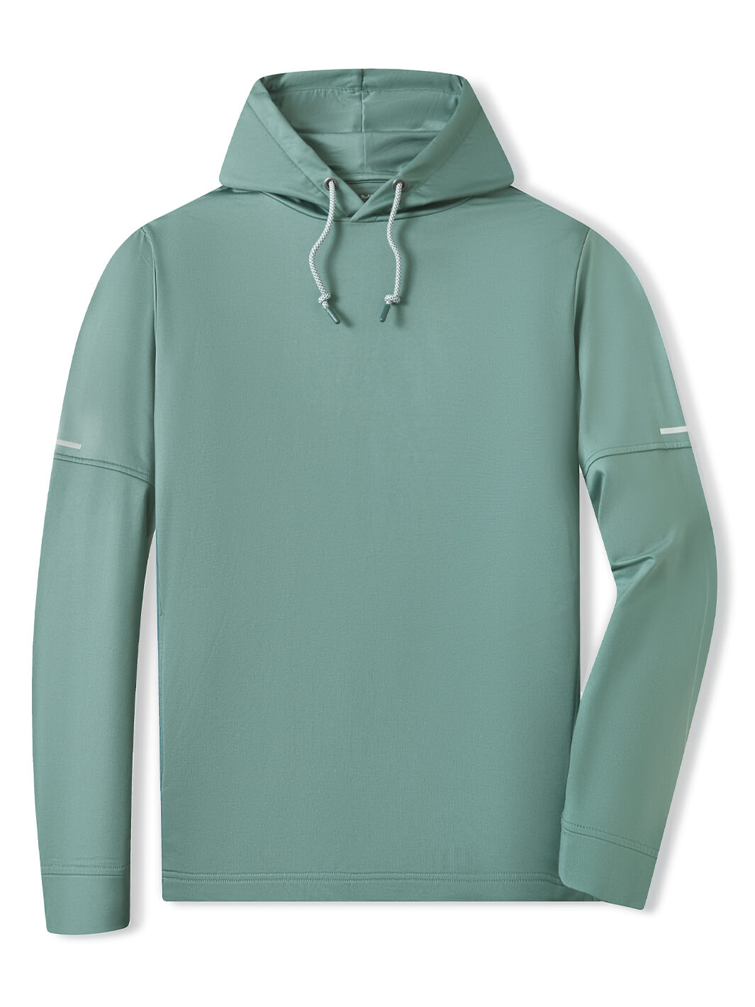 Solid Performance Fleece Golf Hoodie For Men-Silver Pine