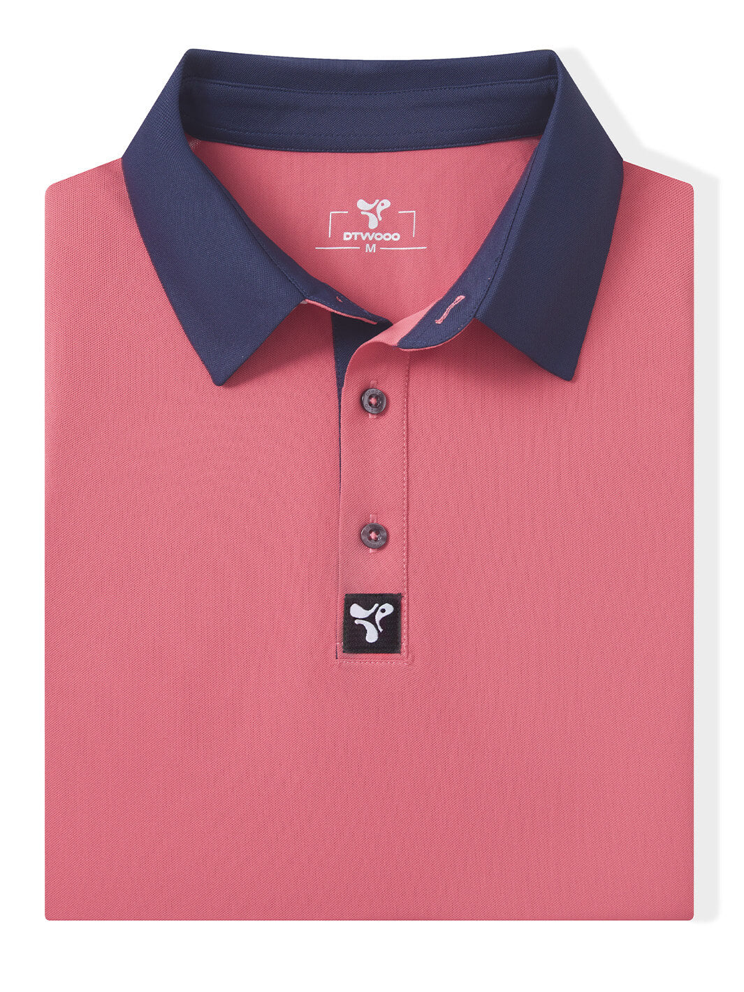 Tech Pique Performance Golf Shirt For Men-Cranberry