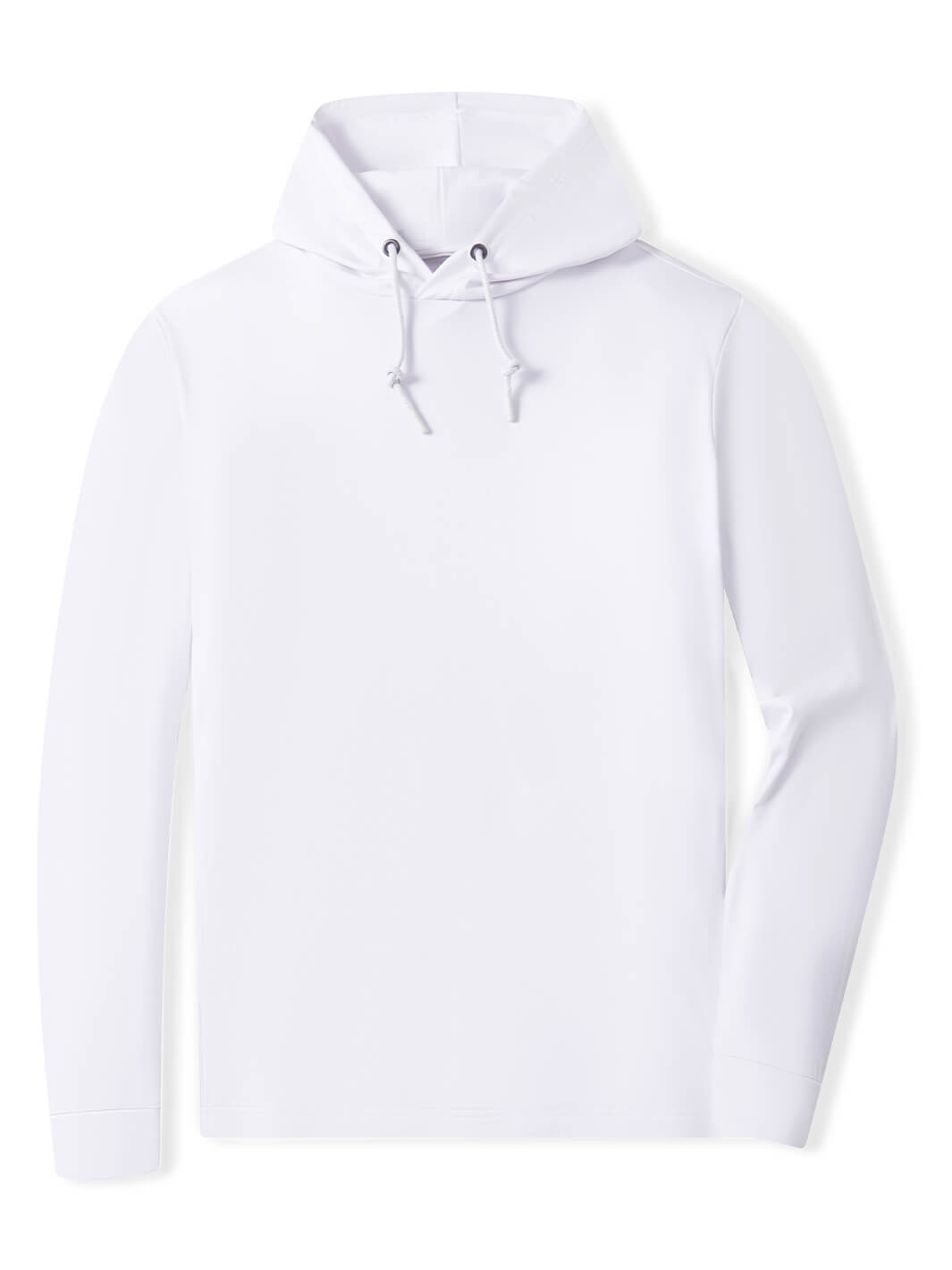 Solid Performance Golf Hoodie For Men-Pure White