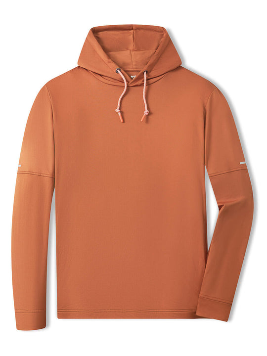 Solid Performance Fleece Golf Hoodie For Men-Potter's Clay