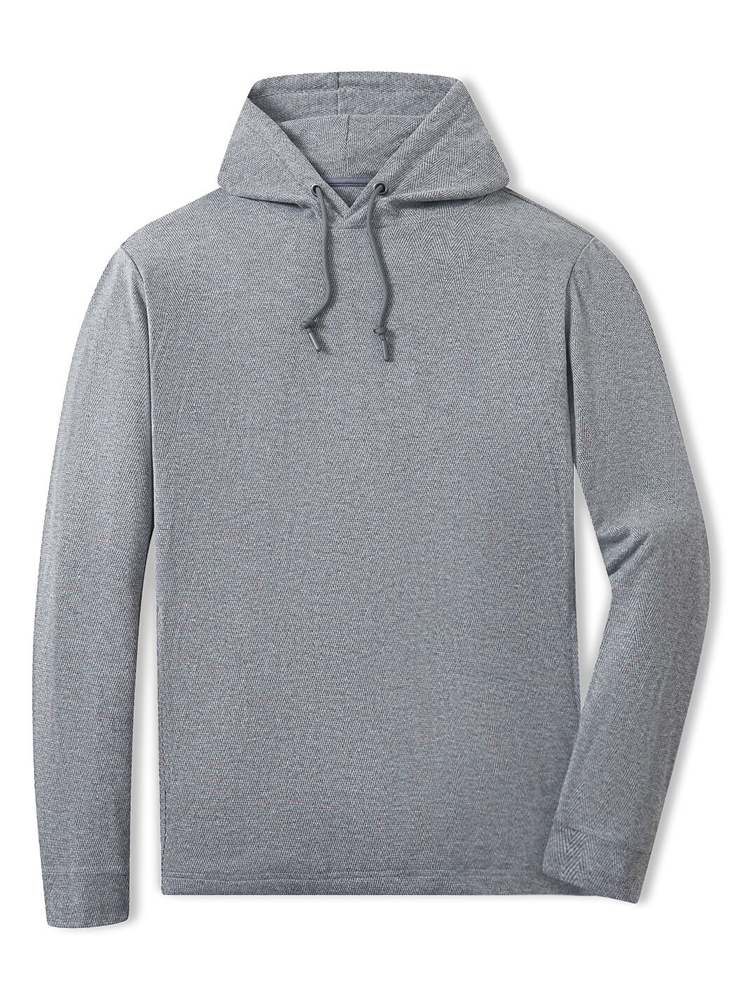 Herringbone Performance Golf Hoodie For Men-Dark Gray