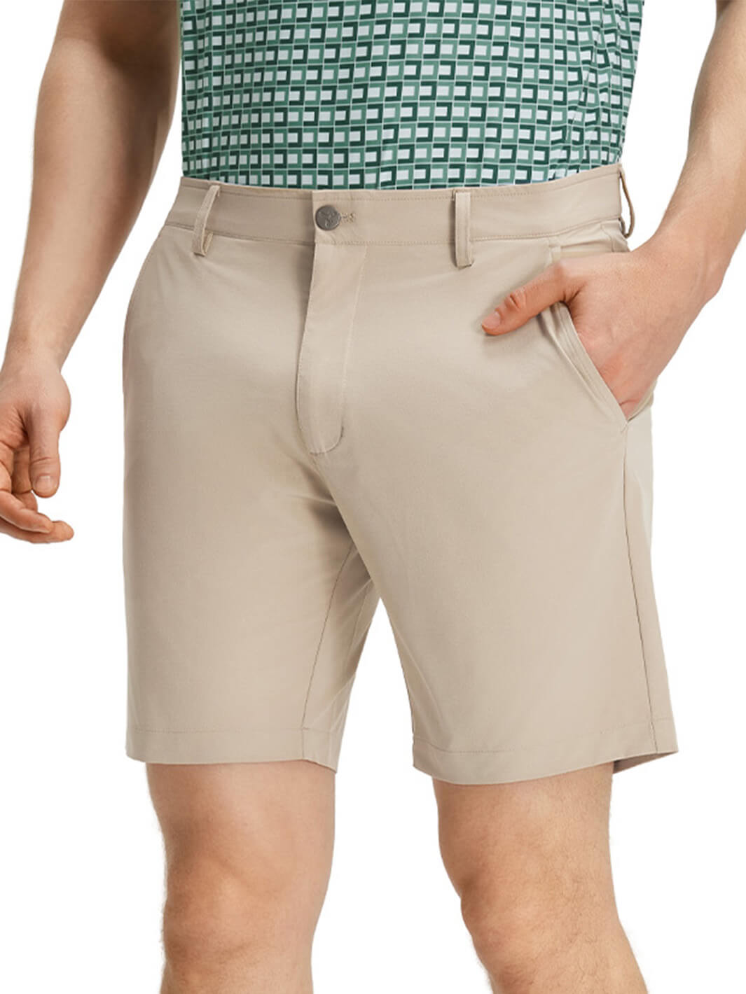 DTWOOO | Water Resistant Short [7.5"]-Khaki | Men's Shorts