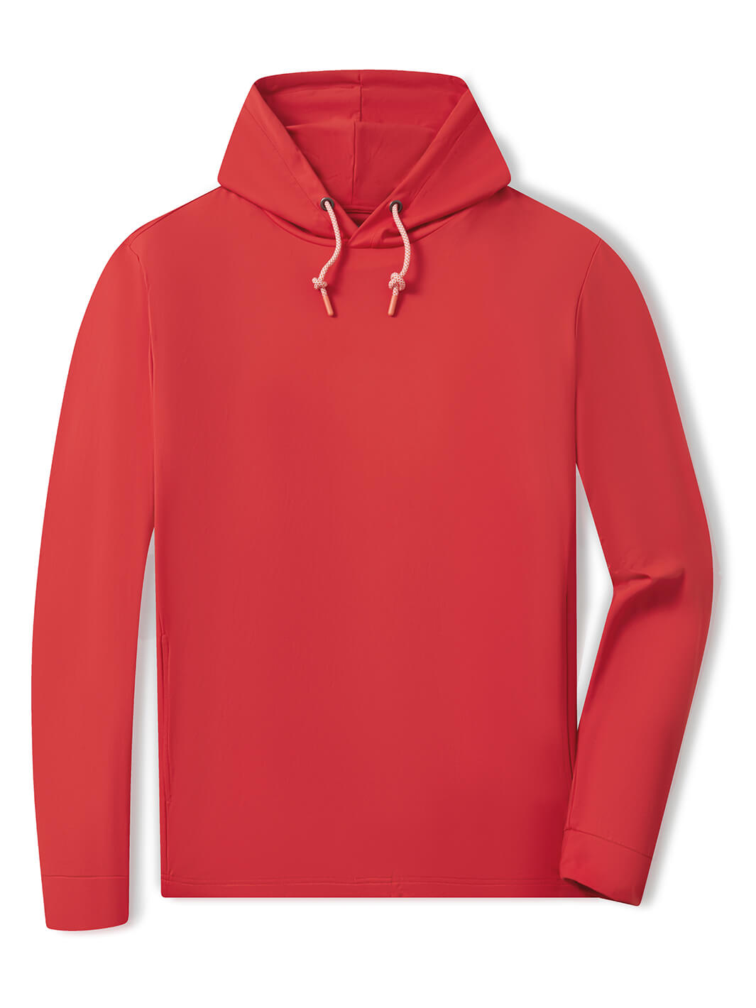 Solid Performance Golf Hoodie For Men-Oxford Red