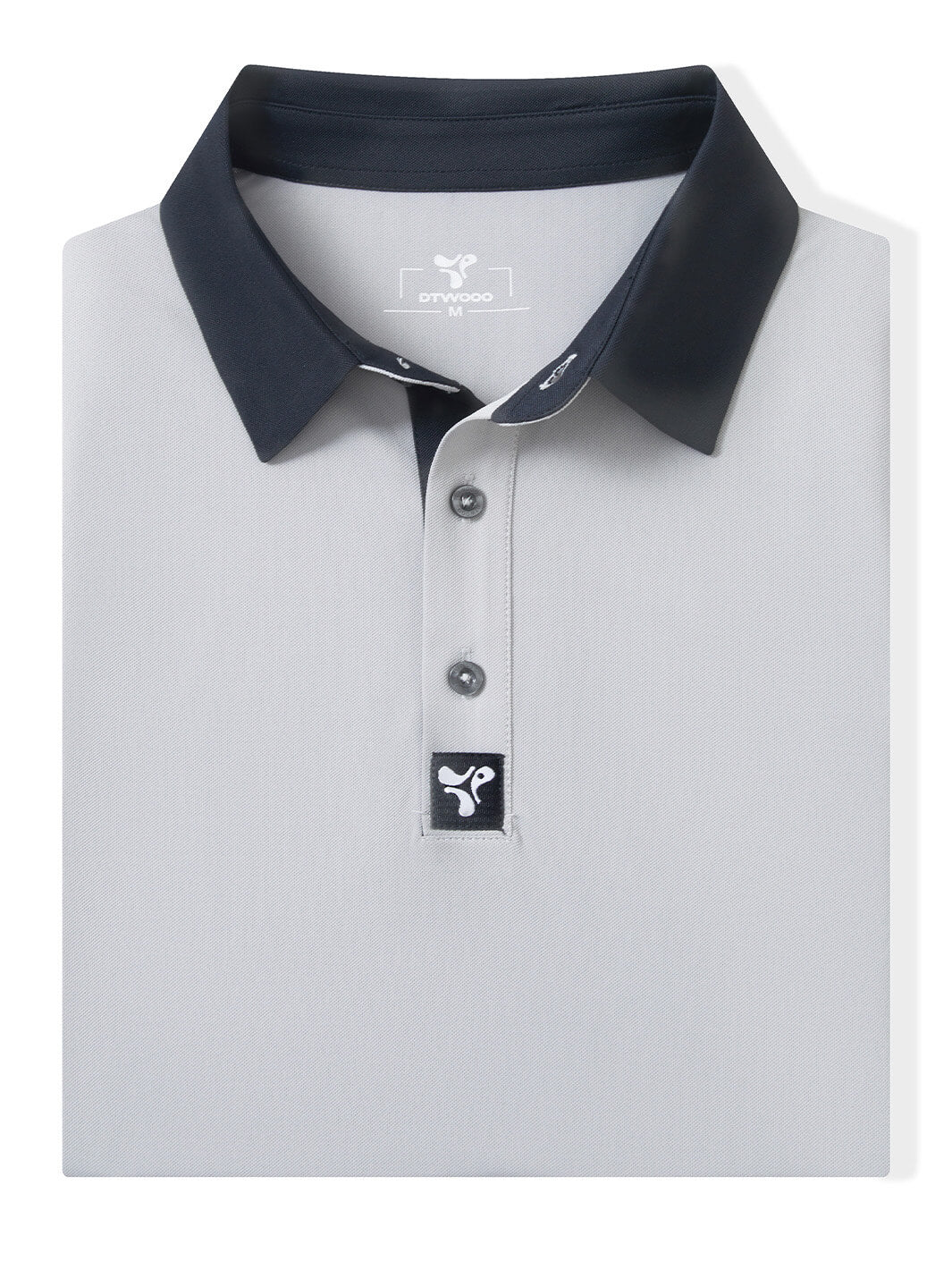 Tech Pique Performance Golf Shirt For Men-Light Grey