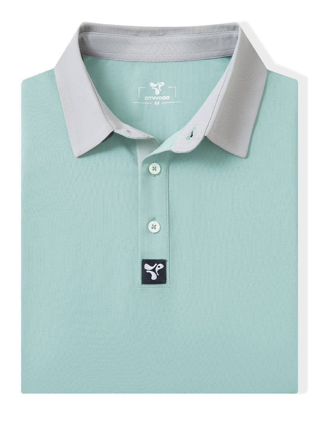 Tech Pique Performance Golf Shirt For Men-Beryl Green