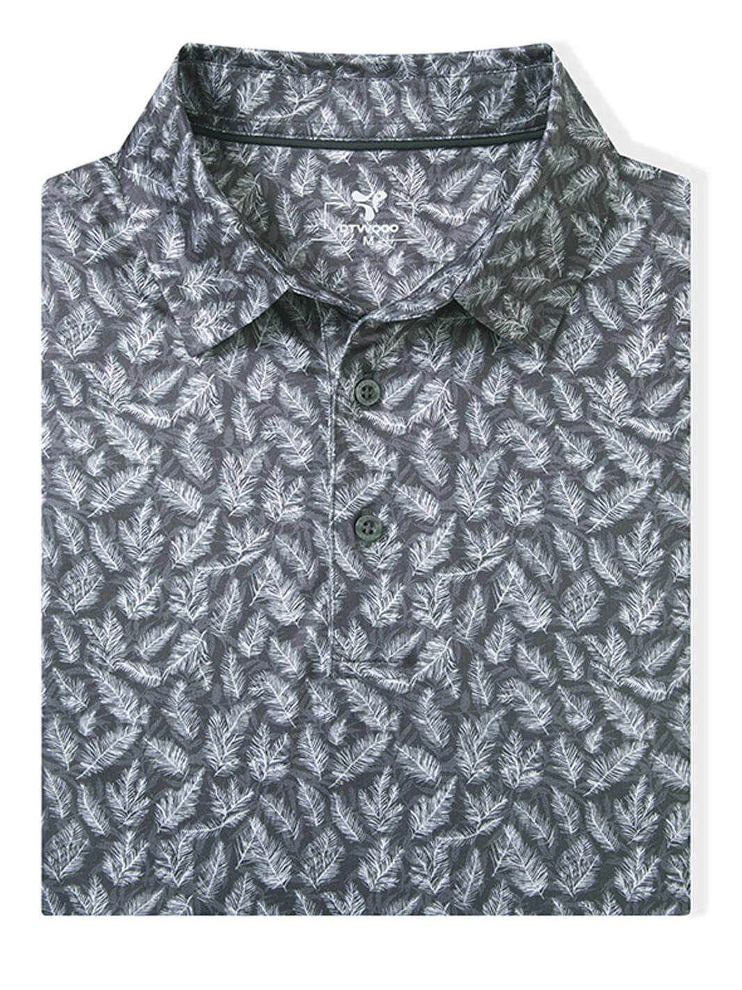 Print Performance Golf Shirt For Men-Fern