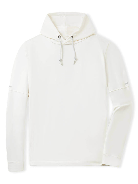 Solid Performance Fleece Golf Hoodie For Men-Cloud Dancer