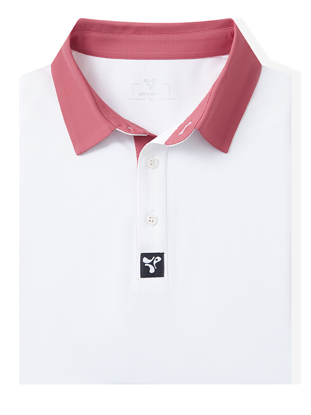 Tech Pique Performance Golf Shirt For Men-White