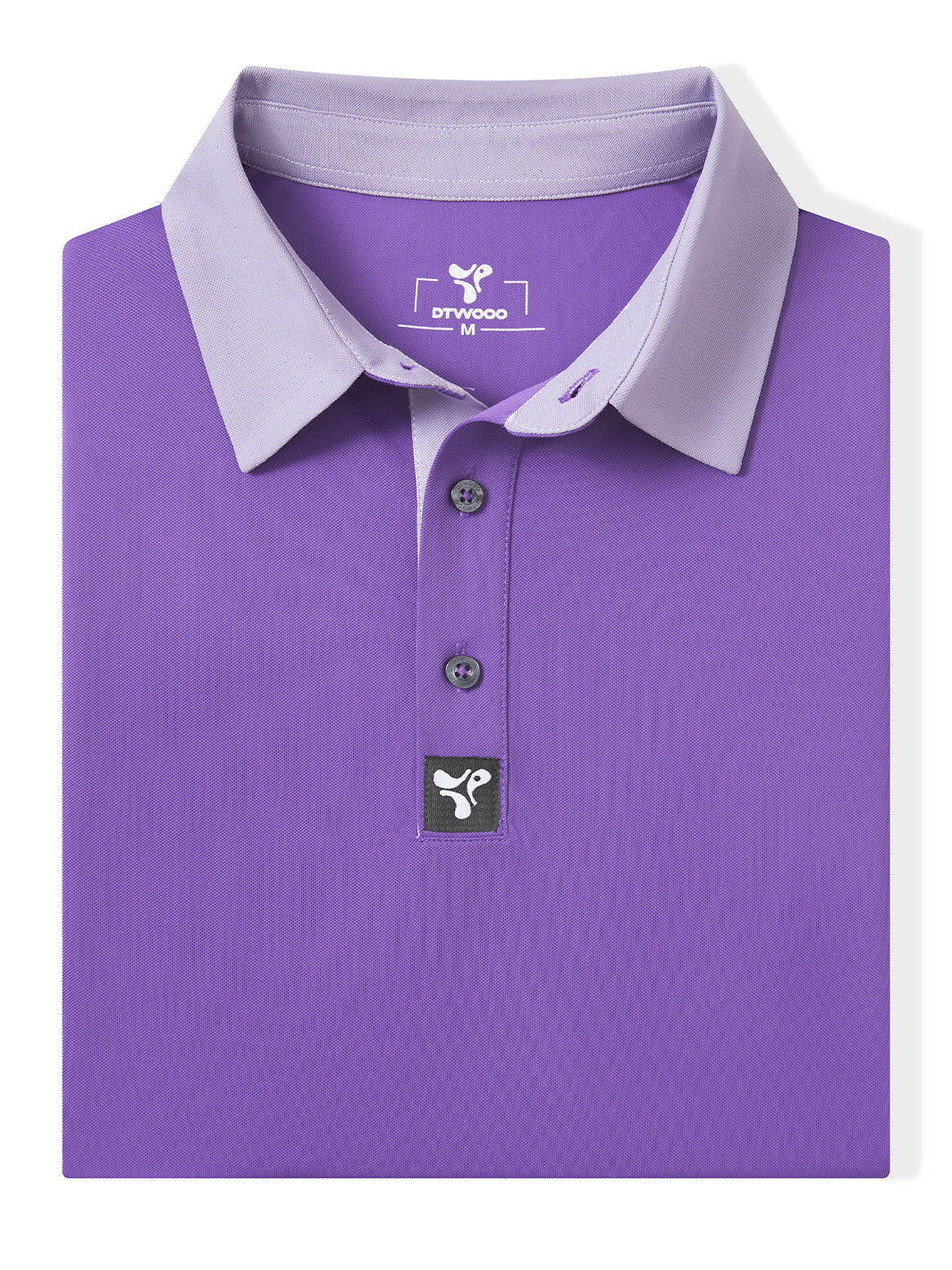 Tech Pique Performance Golf Shirt For Men-Purple