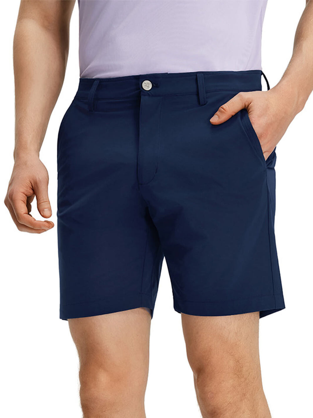 DTWOOO | Water Resistant Short [7.5"]-Navy | Men's Shorts