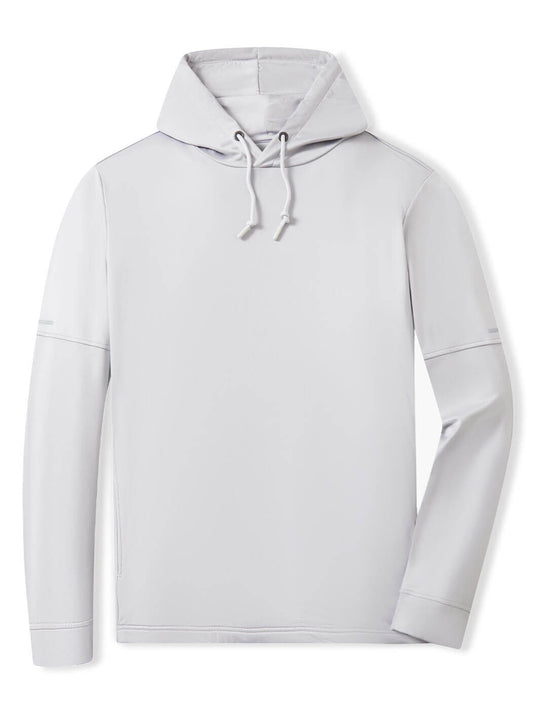 Solid Performance Fleece Golf Hoodie For Men-Vapor Blue